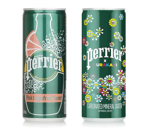 Perrier cans